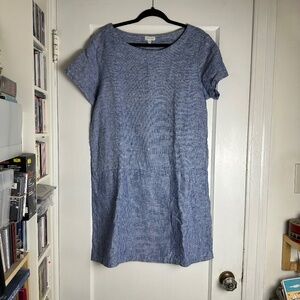 GARNET HILL 100% Linen, Drop Waist DRESS, Size 10, LAGENLOOK